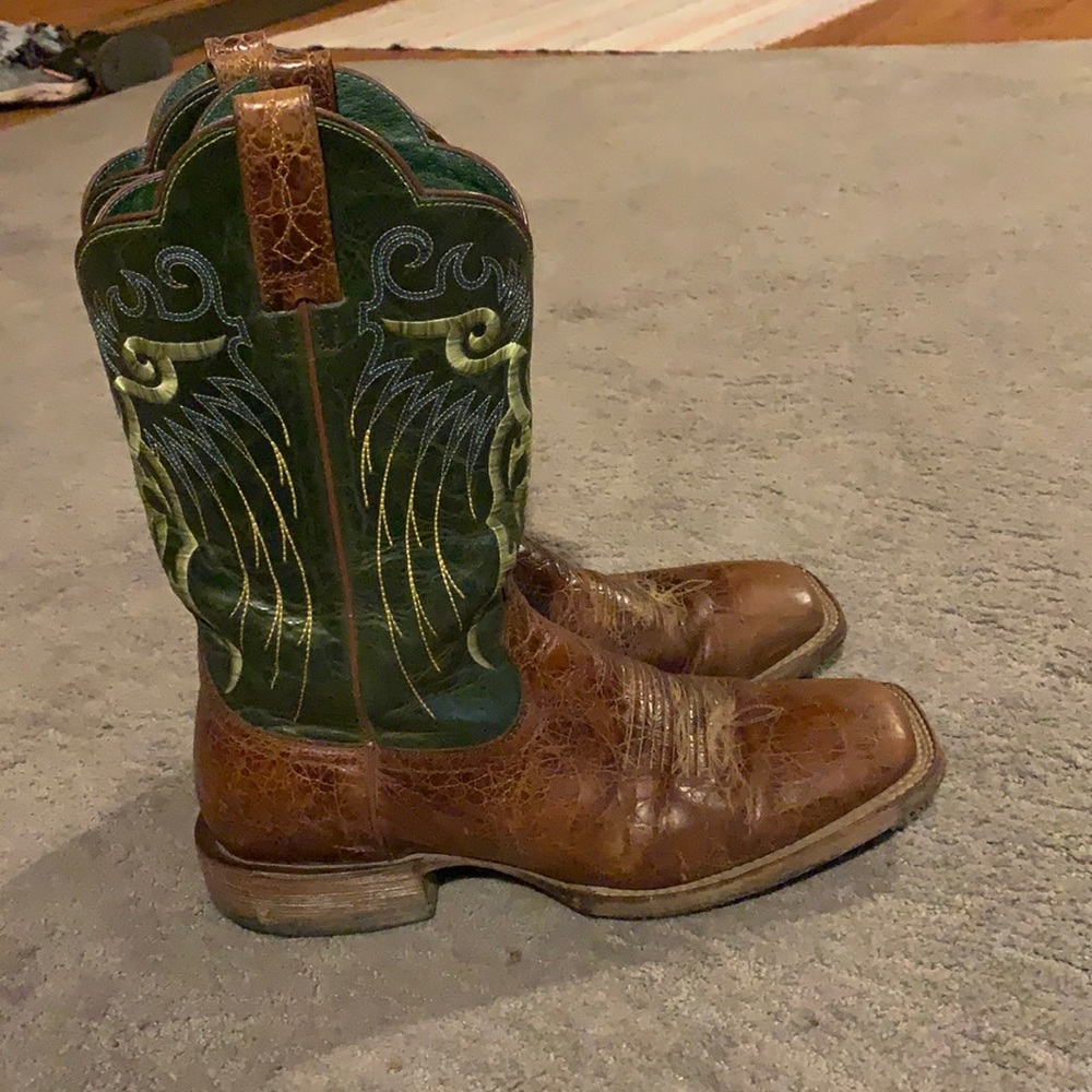 Ariat leather boots!